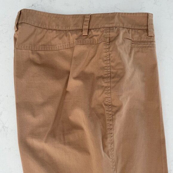 Olsen Europe Lisa Casual Mid Rise Cotton Cuffed Pants Carmel Tan Sz 6 - Picture 2 of 9